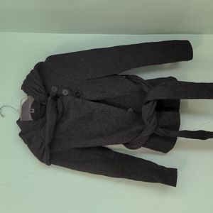 Zara Basic asymmetrical tweed trench coat